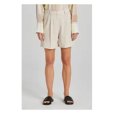 ŠORTKY GANT STRETCH LINEN TAILORING SHORTS SOFT OAT