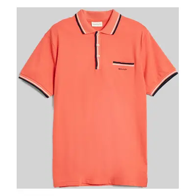 POLOKOŠILE GANT 2-COL TIPPING SS PIQUE POLO SUNSET PINK