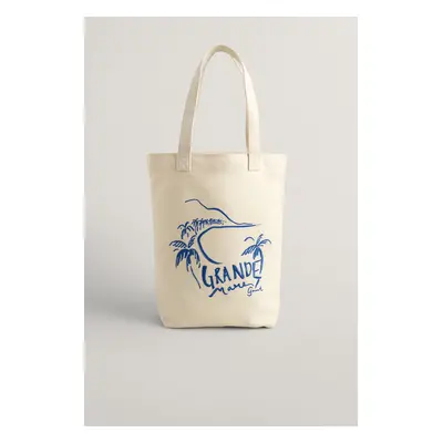 TAŠKA GANT GRANDE MARE CANVAS TOTE BAG CREAM