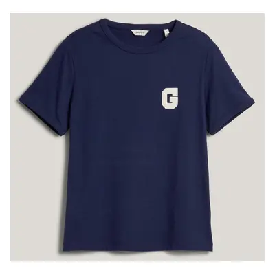 TRIČKO GANT REG G BADGE SS T-SHIRT CLASSIC BLUE