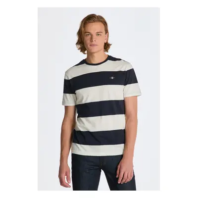 TRIČKO GANT BAR STRIPE SS T-SHIRT EGGSHELL