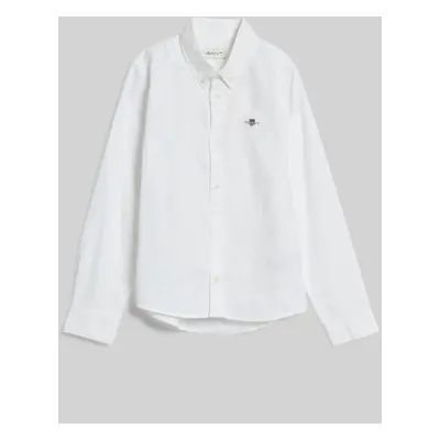 KOŠILE GANT SHIELD OXFORD BD SHIRT WHITE