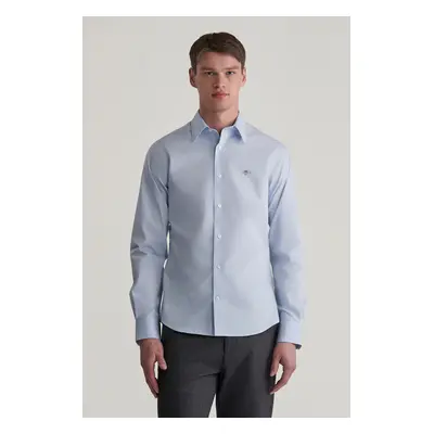 KOŠILE GANT SLIM POPLIN STRETCH SHIRT LIGHT BLUE