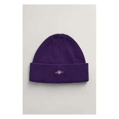 ČEPICE GANT SHIELD COTTON BEANIE PANSY PURPLE