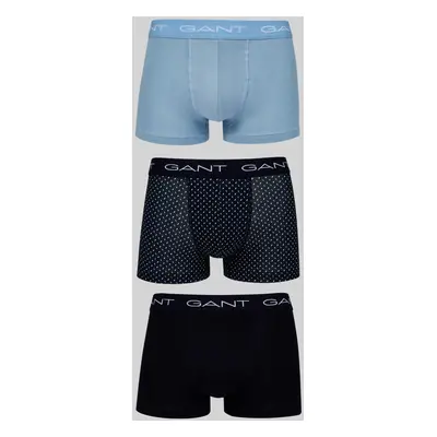 SPODNÍ PRÁDLO GANT MICRO PRINT TRUNK 3-PACK EVENING BLUE