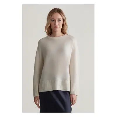 SVETR GANT CASHMERE C-NECK CREAM