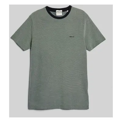 TRIČKO GANT 4-COL OXFORD SLIM SS T-SHIRT PINE GREEN