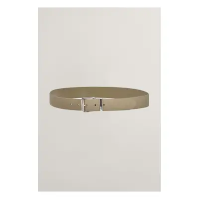 OPASEK GANT LOGO SUEDE BELT CONCRETE BEIGE