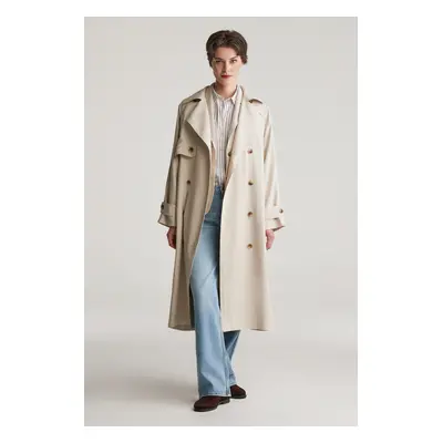 KABÁT GANT REL TRENCH COAT SOFT OAT