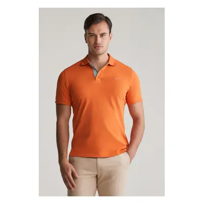 POLOKOŠILE GANT REG CONTRAST PIQUE SS RUGGER PUMPKIN ORANGE