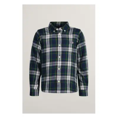 KOŠILE GANT CHECKED FLANNEL BD SHIRT NAVY