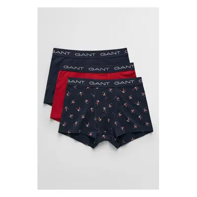 SPODNÍ PRÁDLO GANT SKIER PRINT TRUNK 3-PACK GB EVENING BLUE