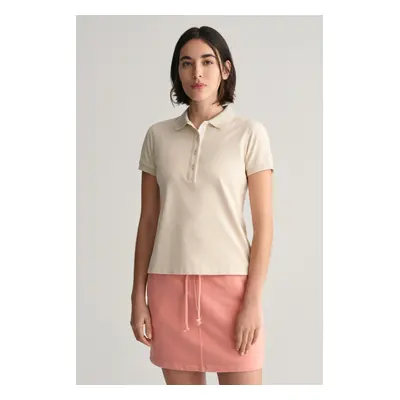 POLOKOŠILE GANT CONTRAST COLLAR SS PIQUE POLO SOFT OAT