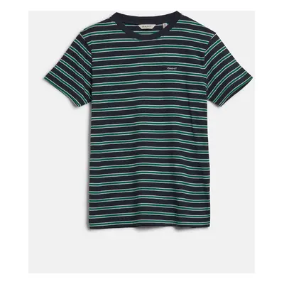 TRIČKO GANT STRIPED SS T-SHIRT EVENING BLUE