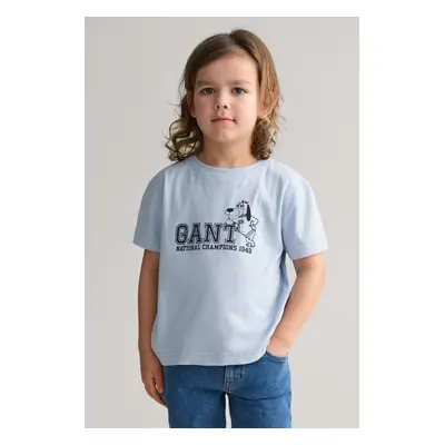 TRIČKO GANT GANT DOG PRINT T-SHIRT FRESH BLUE