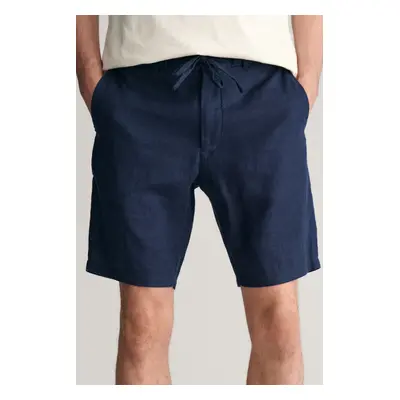 ŠORTKY GANT RELAXED LINEN DS SHORTS MARINE