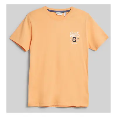 TRIČKO GANT SS GRAPHIC T-SHIRT CORAL APRICOT