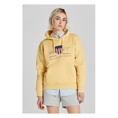 MIKINA GANT REL ARCHIVE SHIELD HOODIE DUSTY YELLOW