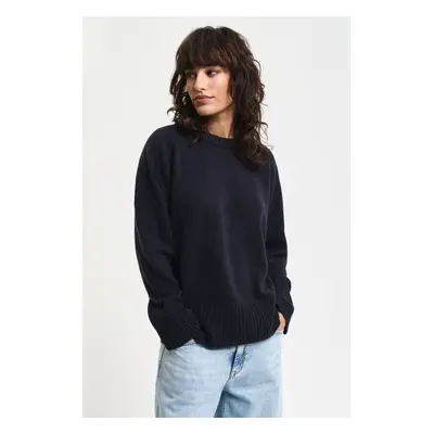 SVETR GANT CASHMERE C-NECK EVENING BLUE