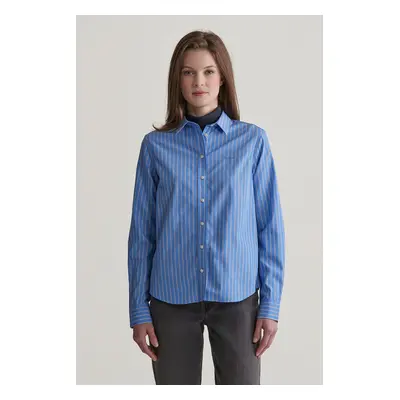 KOŠILE GANT REG POPLIN STRIPED SHIRT CLEAR SKY