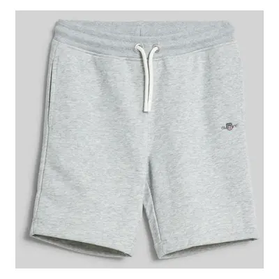 TEPLÁKOVÉ ŠORTKY GANT SHIELD SWEATSHORTS LIGHT GREY MELANGE