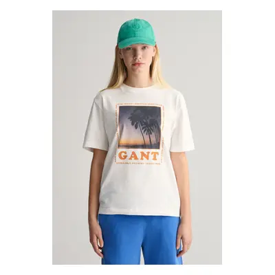 TRIČKO GANT GANT RESORT RELAXED T-SHIRT WHITE