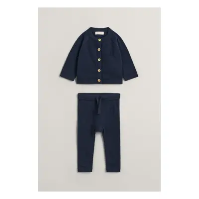 DĚTSKÝ SET GANT CARDIGAN AND PANT GIFT SET EVENING BLUE