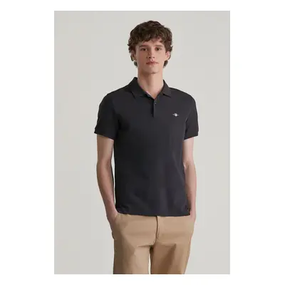 POLOKOŠILE GANT SLIM SHIELD SS PIQUE POLO BLACK