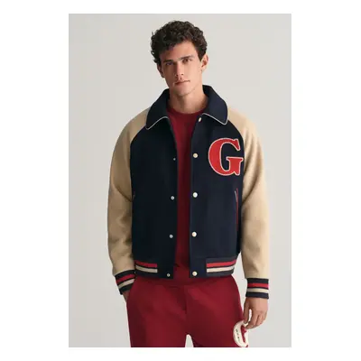 BUNDA GANT WOOL VARSITY JACKET EVENING BLUE