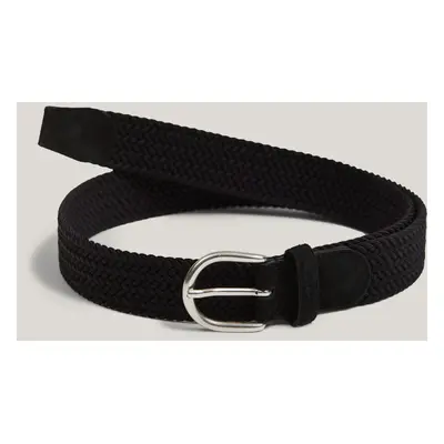 OPASEK GANT ELASTIC BRAIDED BELT BLACK