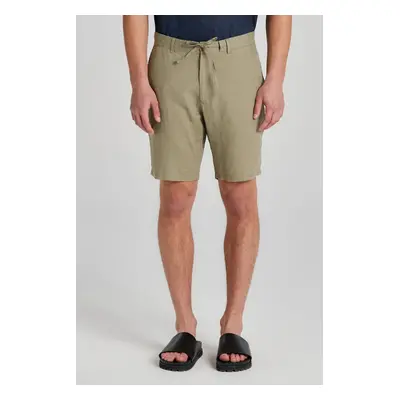 ŠORTKY GANT RELAXED LINEN DS SHORTS DRIED CLAY