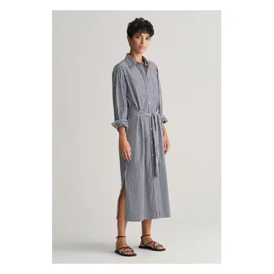 ŠATY GANT REL STRIPED POPLIN SHIRT DRESS CLASSIC BLUE