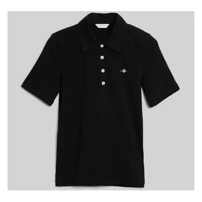 POLOKOŠILE GANT SLIM COT/ELA SS POLO BLACK