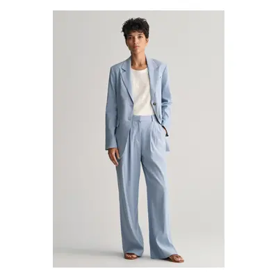 KALHOTY GANT REL STRETCH LINEN TAILORED PANT DOVE BLUE