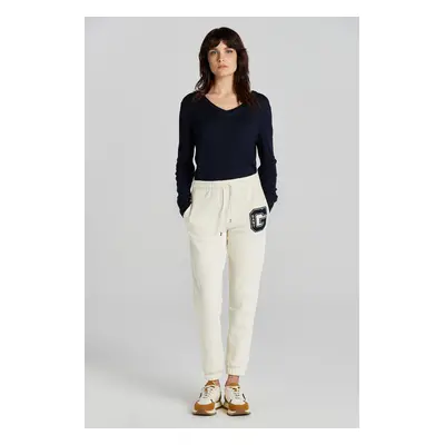 TEPLÁKY GANT REG G SWEATPANTS CREAM