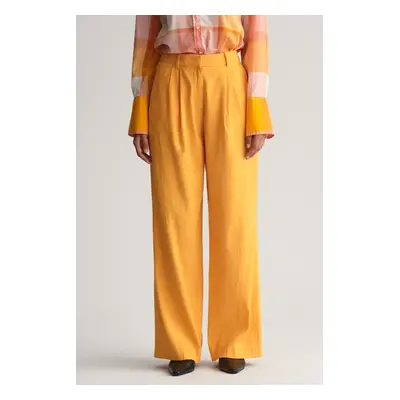 KALHOTY GANT REL STRETCH LINEN TAILORED PANT MEDAL YELLOW