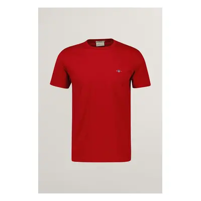 TRIČKO GANT SLIM SHIELD SS T-SHIRT RUBY RED