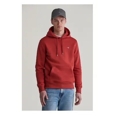 MIKINA GANT REG SHIELD HOODIE IRON RED