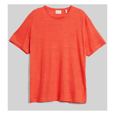 TRIČKO GANT LINEN SS T-SHIRT BURNT ORANGE