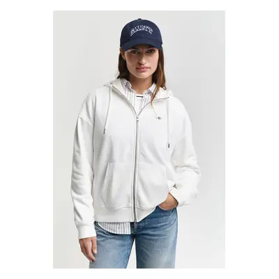 MIKINA GANT SHIELD ZIP HOODIE EGGSHELL