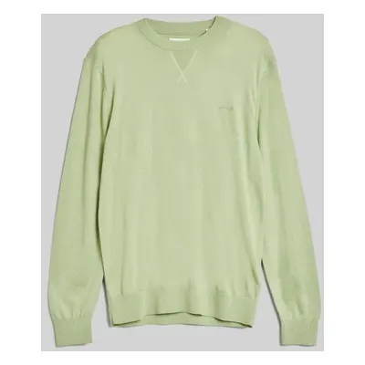 SVETR GANT FINE COTTON C-NECK MILKY MATCHA