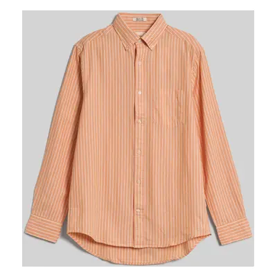 KOŠILE GANT REG ARCHIVE OXFORD STRIPE SHIRT CORAL APRICOT