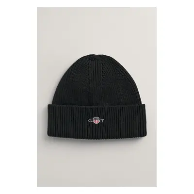 ČEPICE GANT SHIELD COTTON BEANIE BLACK