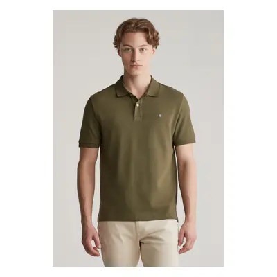 POLOKOŠILE GANT TEXTURED POLO JUNIPER GREEN