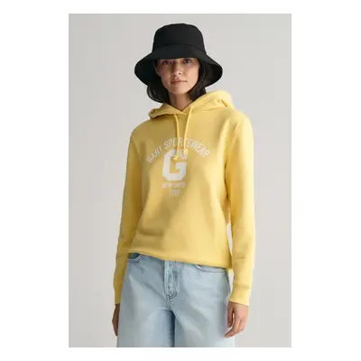 MIKINA GANT REG LOGO HOODIE DUSTY YELLOW