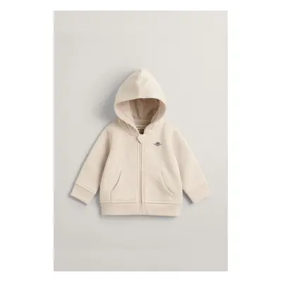 MIKINA GANT SHIELD ZIP HOODIE SOFT OAT