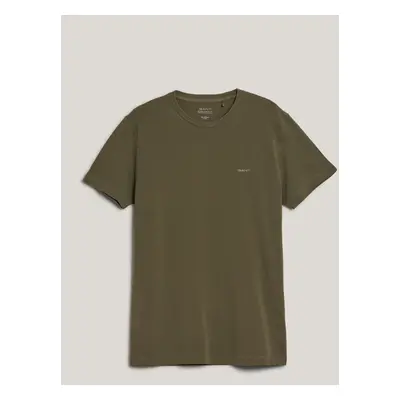 TRIČKO GANT SUNFADED SLIM PIQUE SS T-SHIRT KALAMATA GREEN