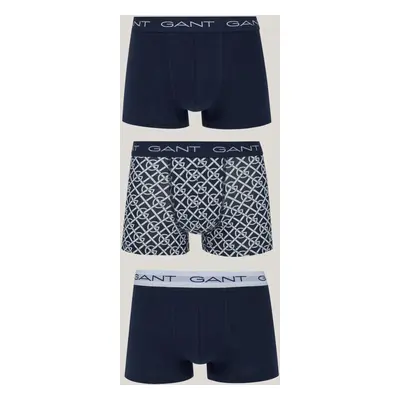 SPODNÍ PRÁDLO GANT G PATTERN TRUNK 3-PACK EVENING BLUE