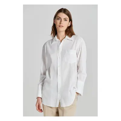 KOŠILE GANT REL SEERSUCKER STRIPE SHIRT WHITE