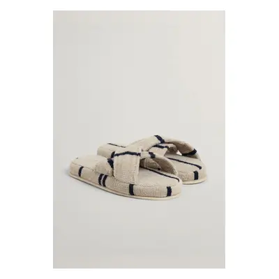 DOMÁCI OBUV GANT STRIPE CROSS SLIPPERS S/M PUTTY